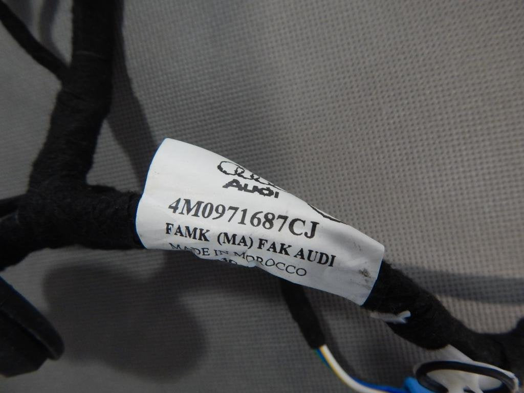 AUDI Q7 4M DOOR HARNESS LEFT REAR 4m0971687cj
