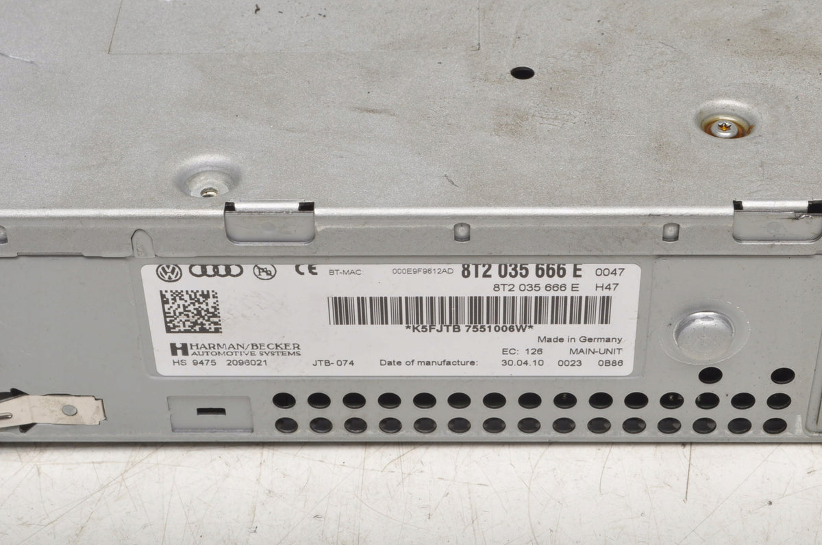 AUDI S4 B8 NAVIGATION PLATE READER 8T2035666E