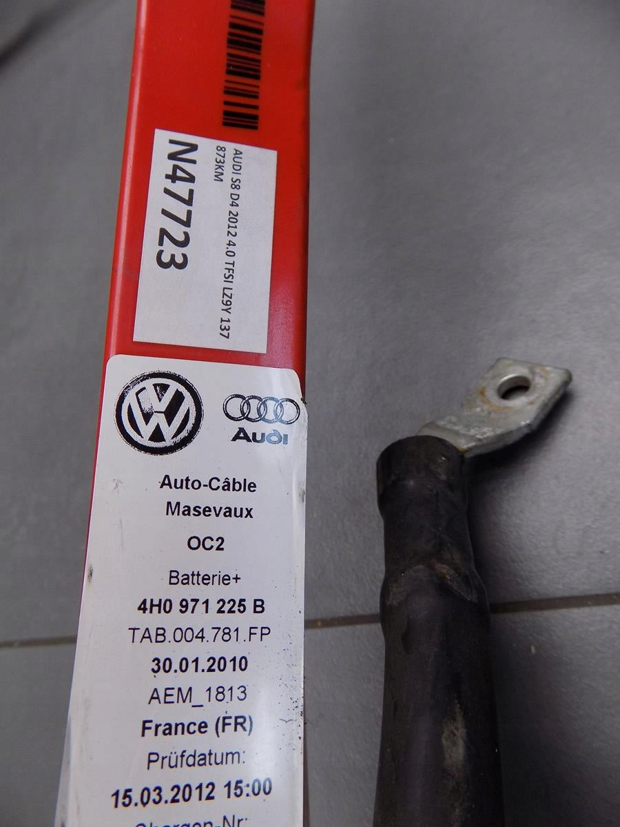 AUDI S8 A8 D4 BATTERY CABLE 4H0971225B