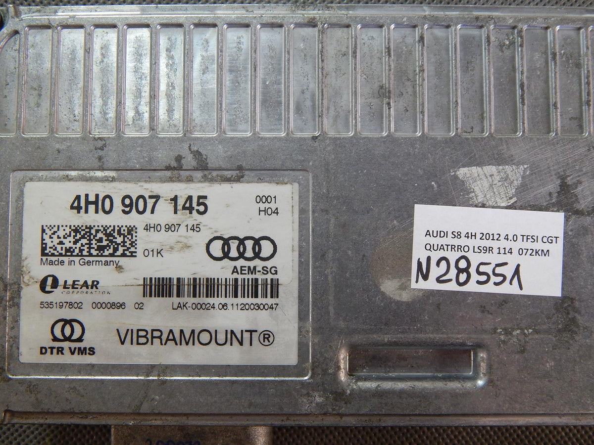 AUDI S8 D4 DRIVER SUSPENSION MODULE 4H0907145