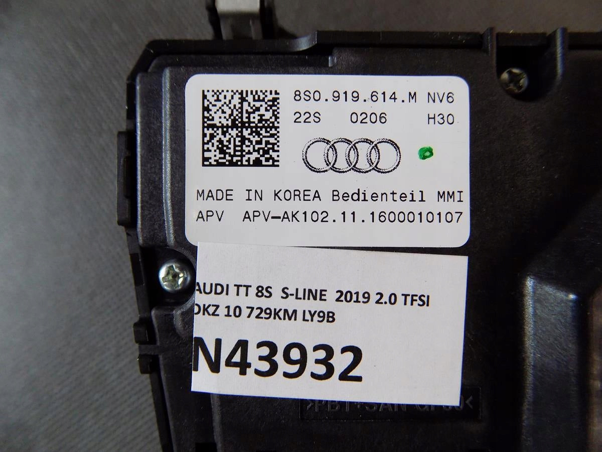 AUDI TT 8S CONTROL PANEL MMI 8S0919614M