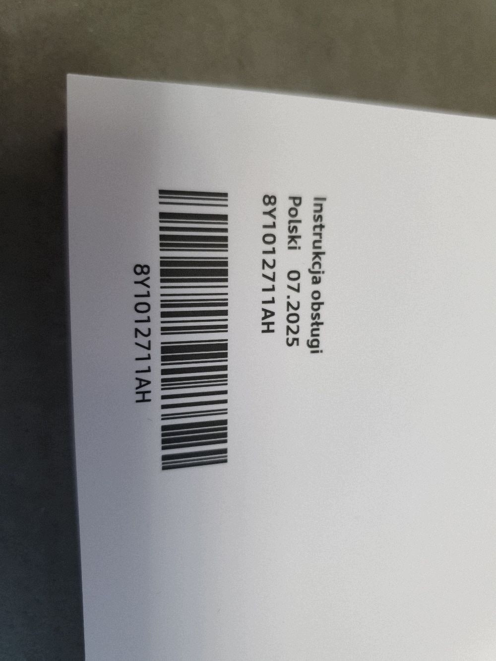 Audi A3 8Y User manual pl 8Y1012711AH