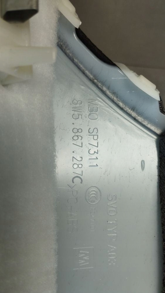 Audi A4 S4 B9 8W Post cover C left 8W5867287C