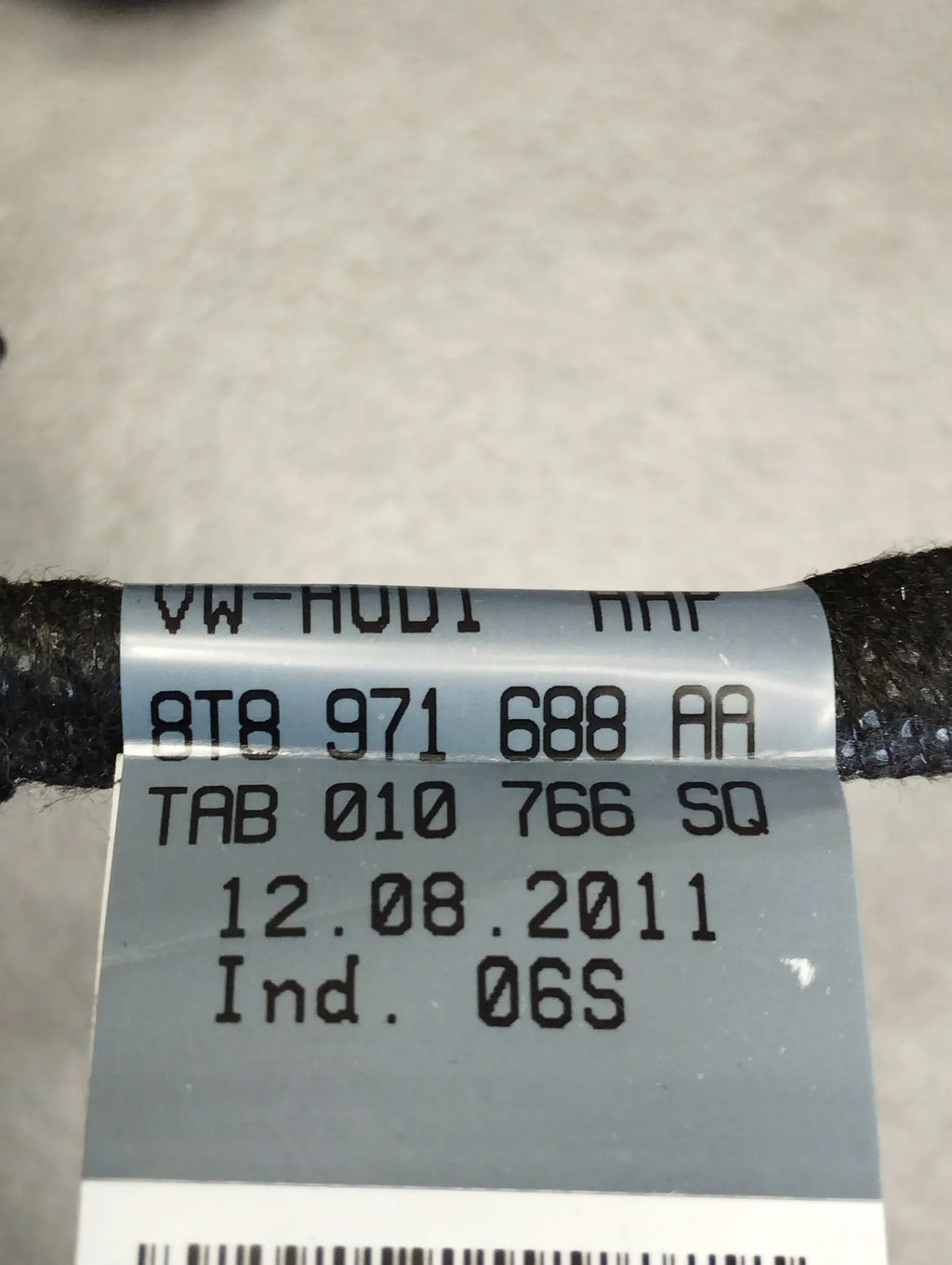 Audi A5 Sportback 8TA DOOR HARNESS RIGHT REAR 8T8971688AA