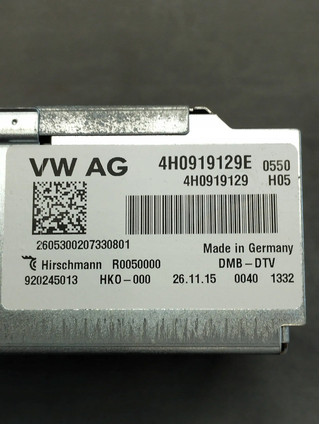 Audi A5 Sportback 8TA TV Tuner 4H0919129E