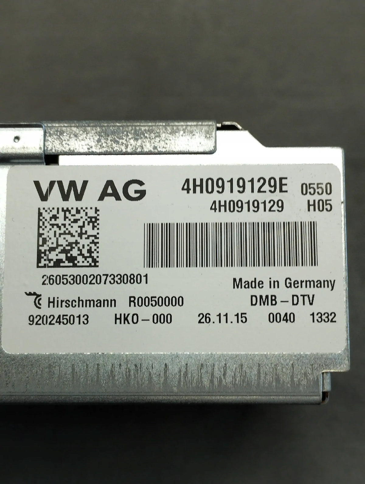 Audi A5 Sportback 8TA TV Tuner 4H0919129E