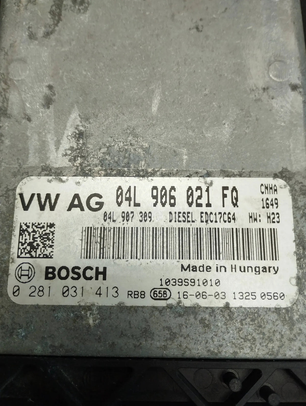 Audi A6 C7 4G 2.0 TDI COMPUTER DRIVER 04L906021FQ