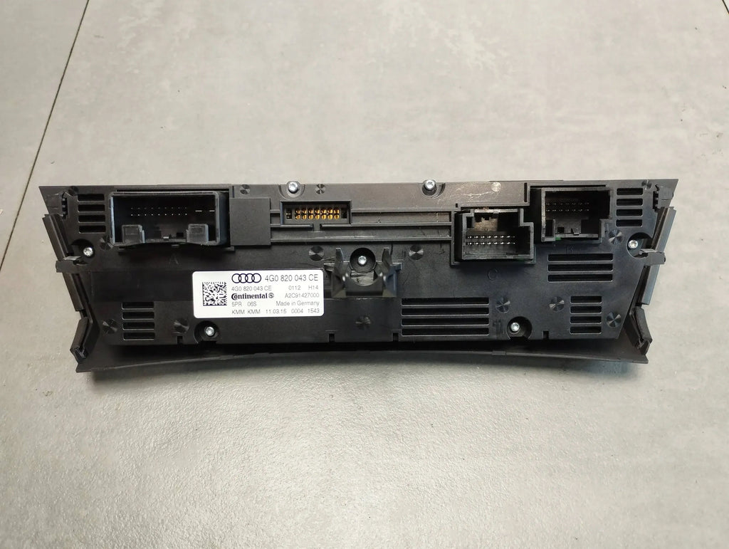 Audi A6 C7 4G AIR CONDITIONING PANEL 4G0820043CE
