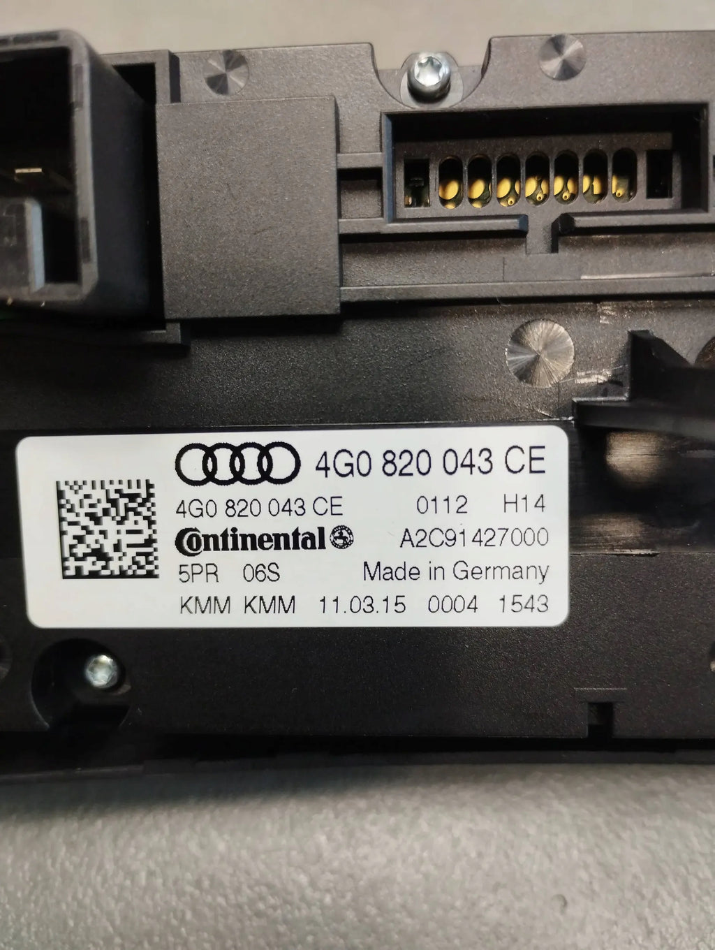 Audi A6 C7 4G AIR CONDITIONING PANEL 4G0820043CE