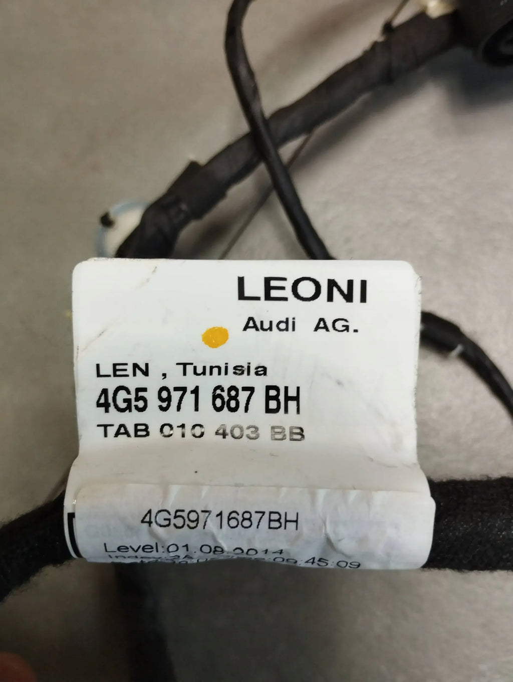 Audi A6 C7 4G DOOR HARNESS LEFT REAR 4G5971687BH