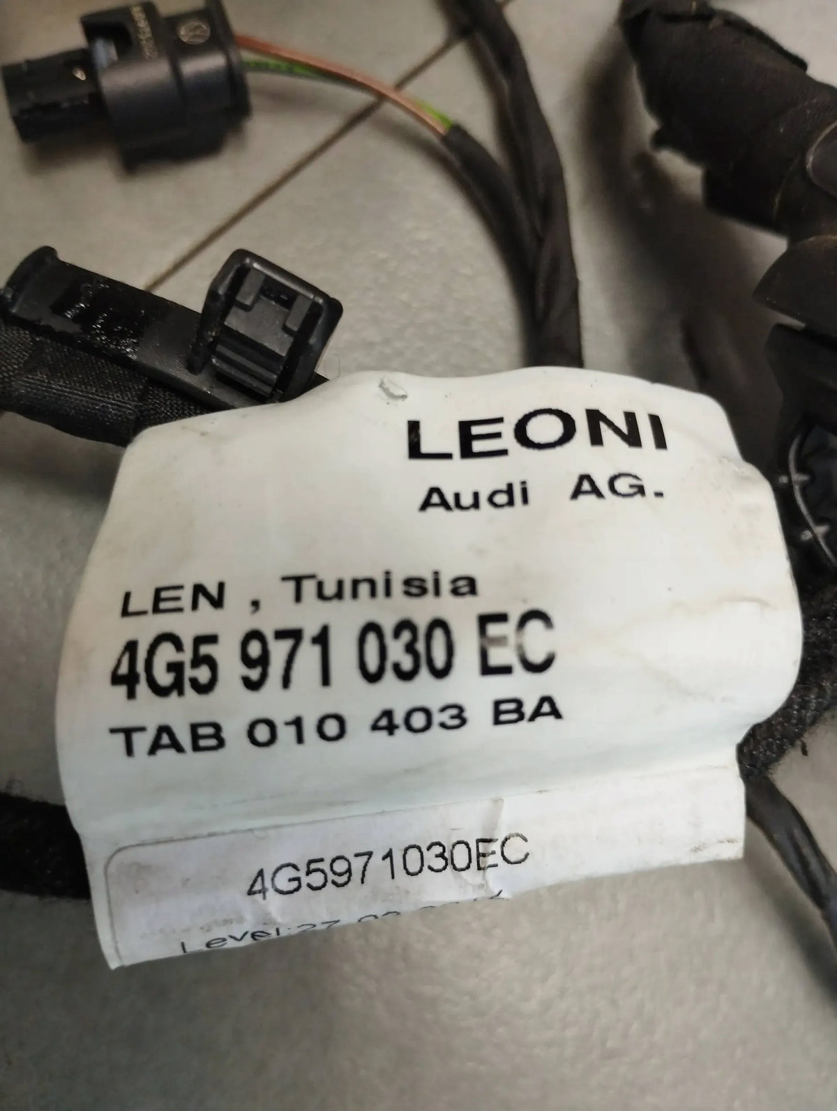 Audi A6 C7 4G DOOR HARNESS RIGHT FRONT 4G5971030EC