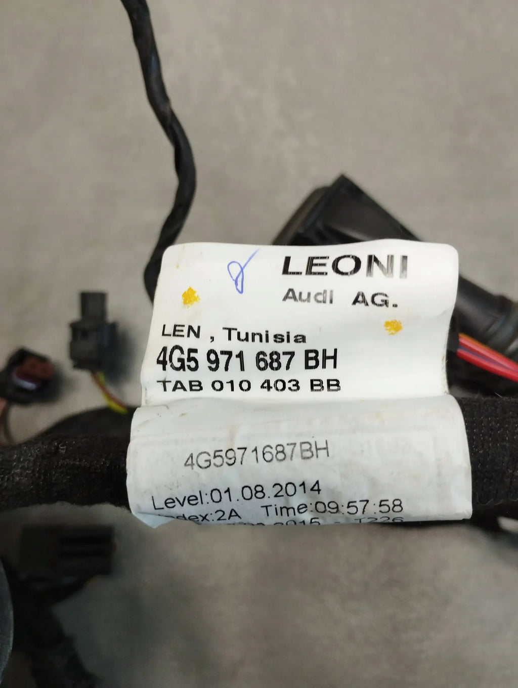 Audi A6 C7 4G DOOR HARNESS RIGHT REAR 4G5971687BH