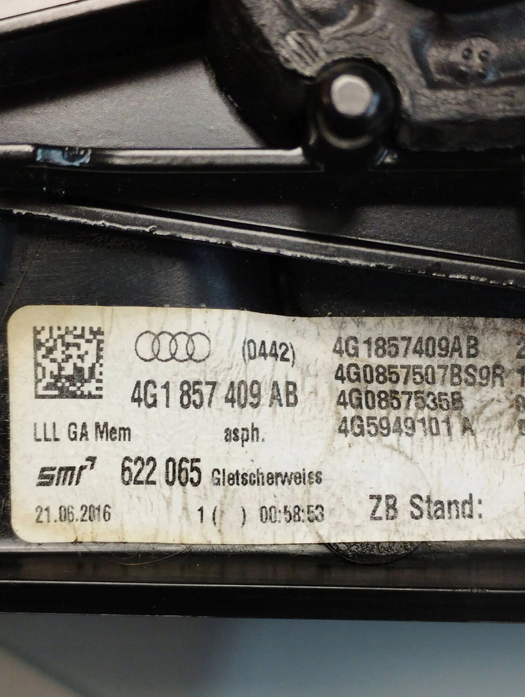 Audi A6 C7 MIRROR LEFT LS9R 12 PIN 4G1857409AB