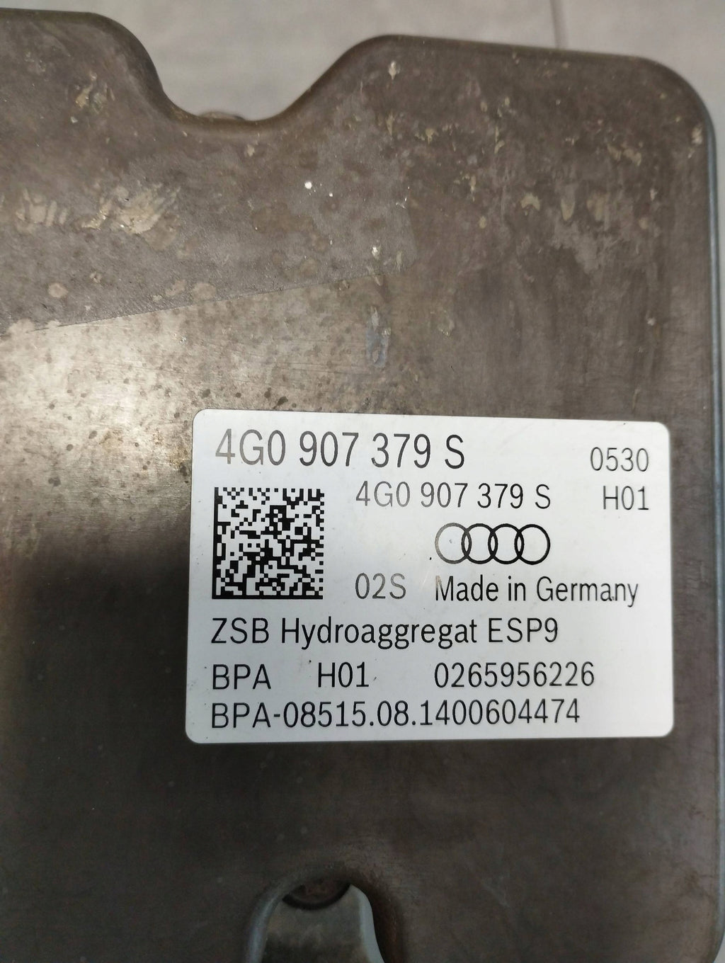 Audi A7 4G 2016 3.0 TDI PUMP DRIVER ABS 4G0907379S
