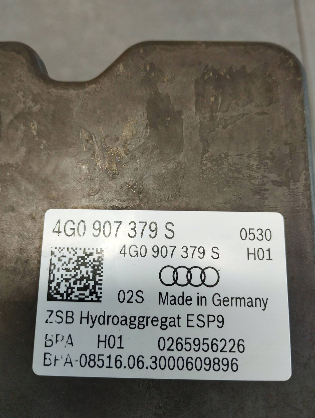 Audi A7 4G 2016 3.0 TDI PUMP DRIVER ABS 4G0907379S