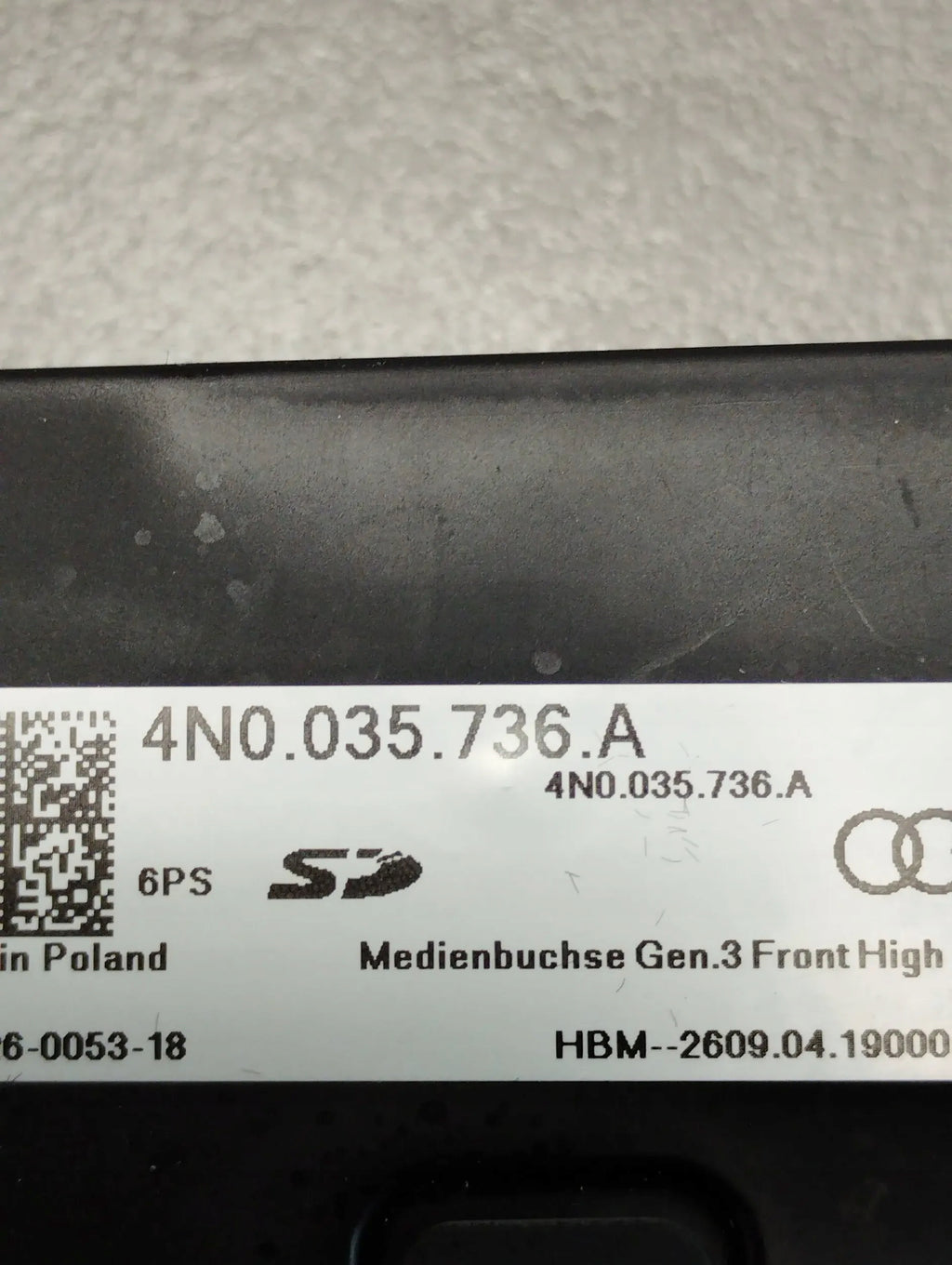 Audi A8 4N D5 PORT USB SIM 4N0035736A