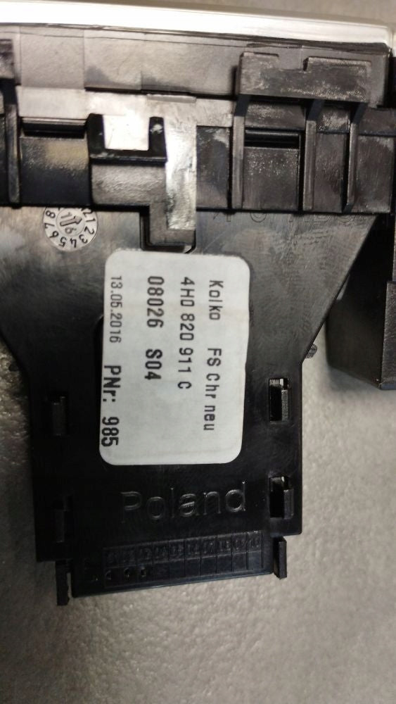 Audi A8 D4 4H SWITCH PANEL 4H0820911C