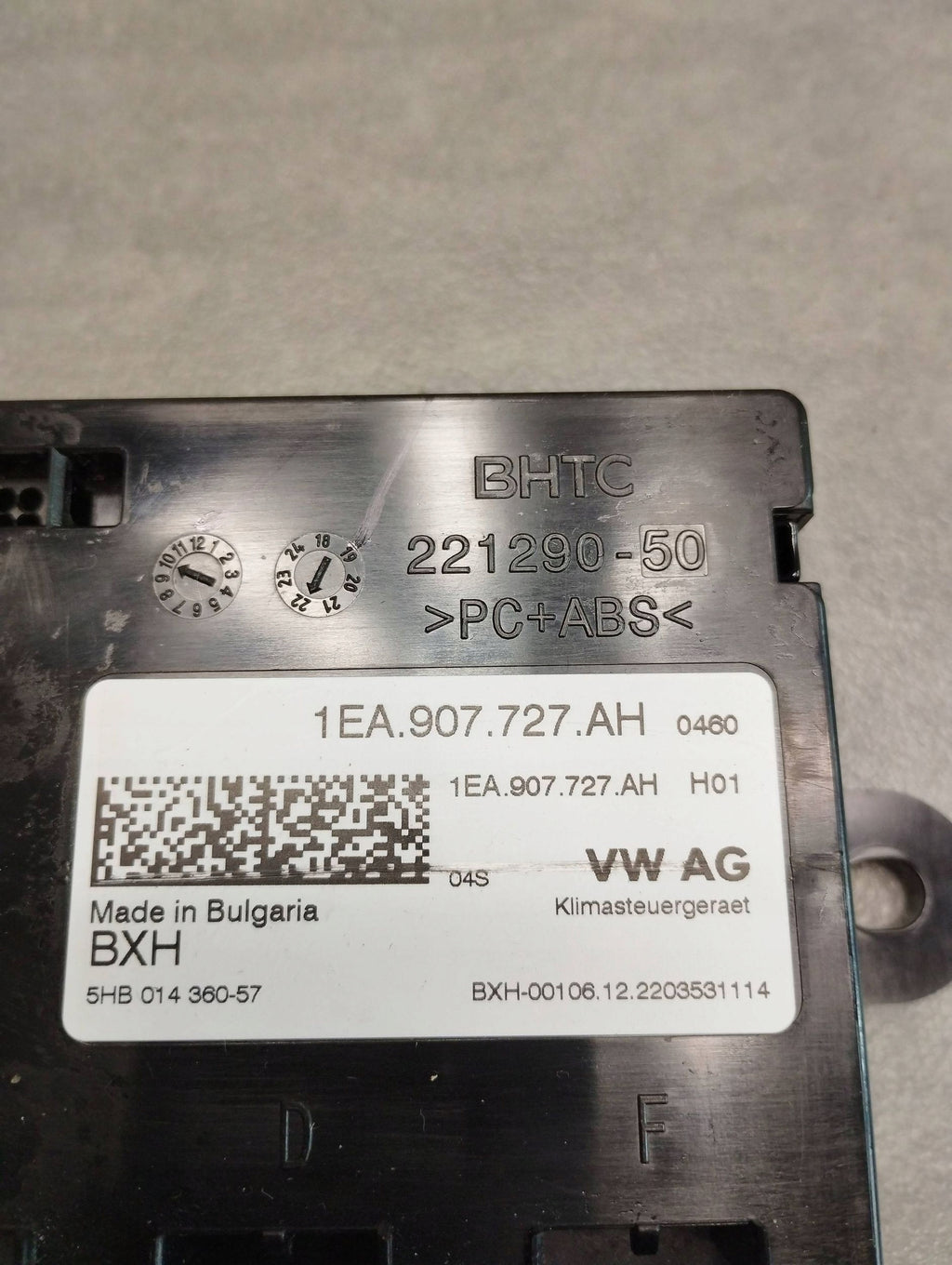 Audi Q4 e-tron AIR CONDITIONING CONTROLLER 1EA907727AH