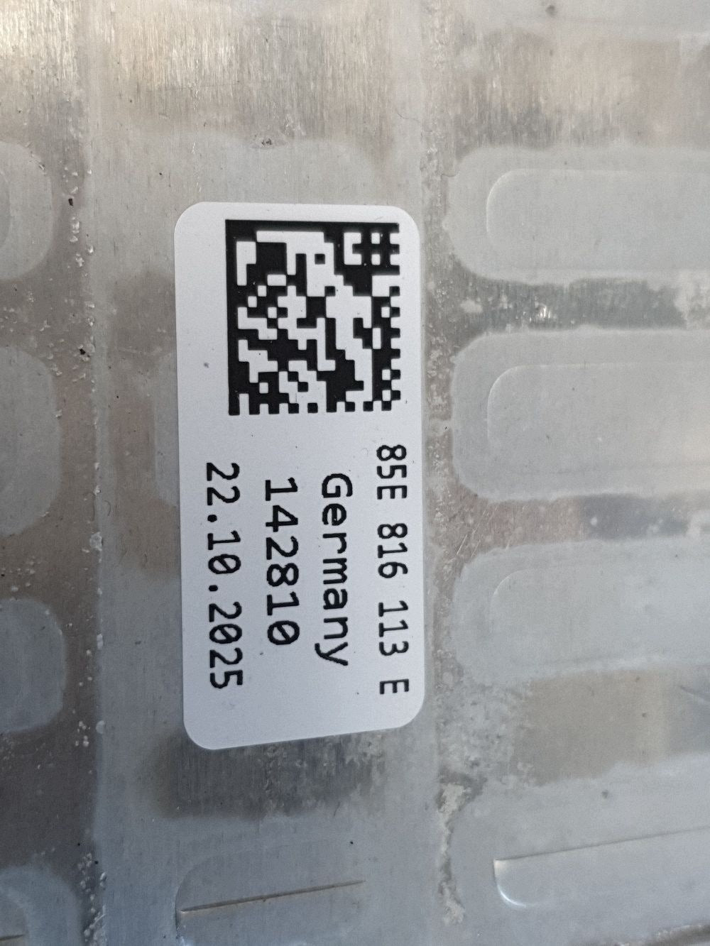 Audi Q6 e-tron Air conditioning dehumidifier 85E816113E