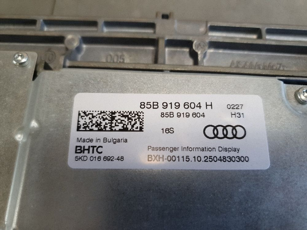 Audi Q6 e-tron Display 85B919604H