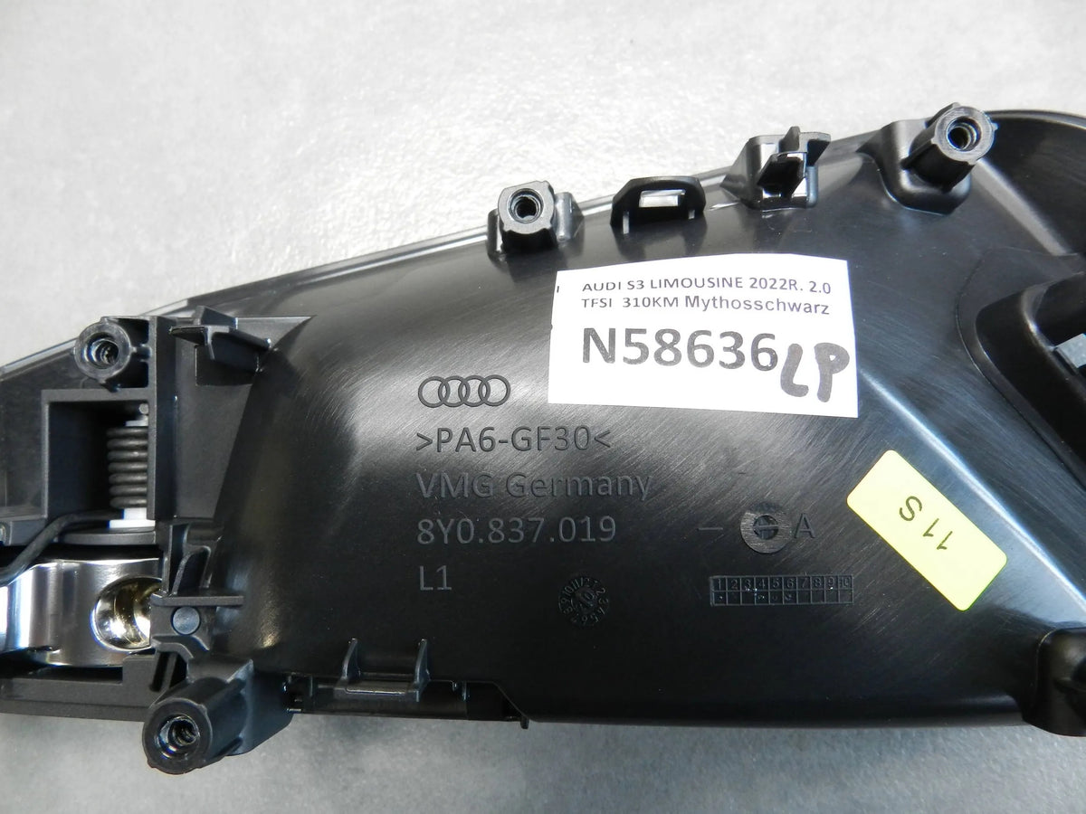 Audi S3 A3 8Y DOOR HANDLE EXT LEFT FRONT 8Y0837019
