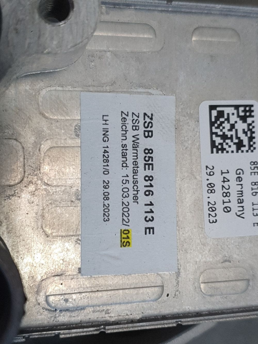Audi SQ6 e-tron Air conditioning dehumidifier 85E816113E