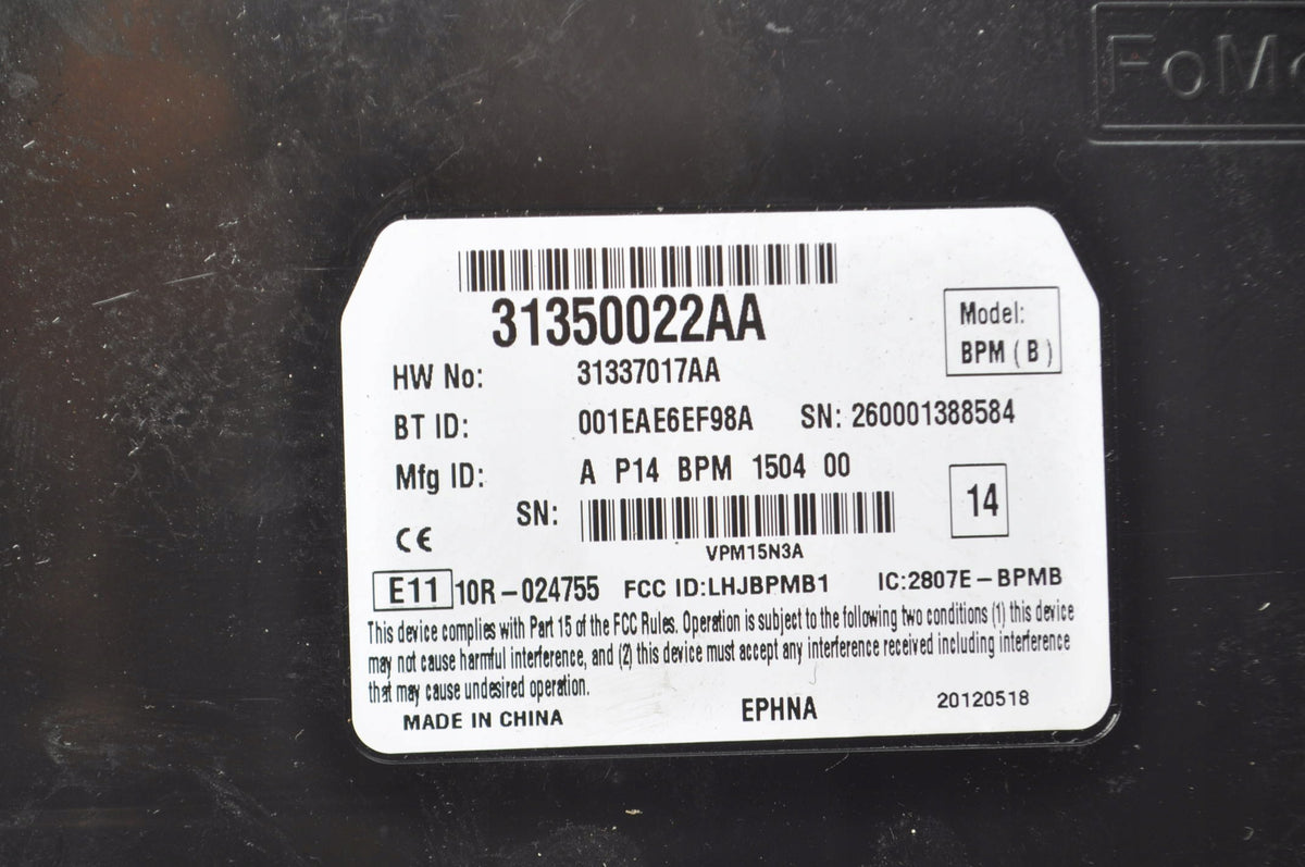 BLUETOOTH MODULE VOLVO C30 S40 II V50 C70 31350022