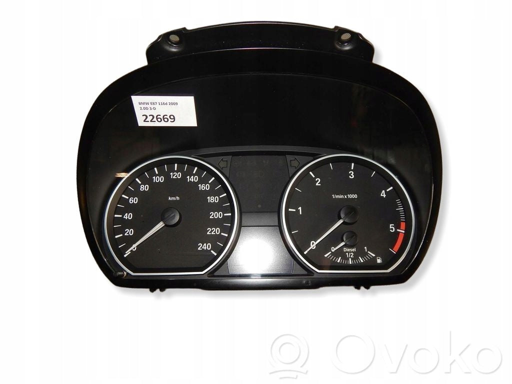 BMW 1 E-87 COUNTER CLOCKS 918704602