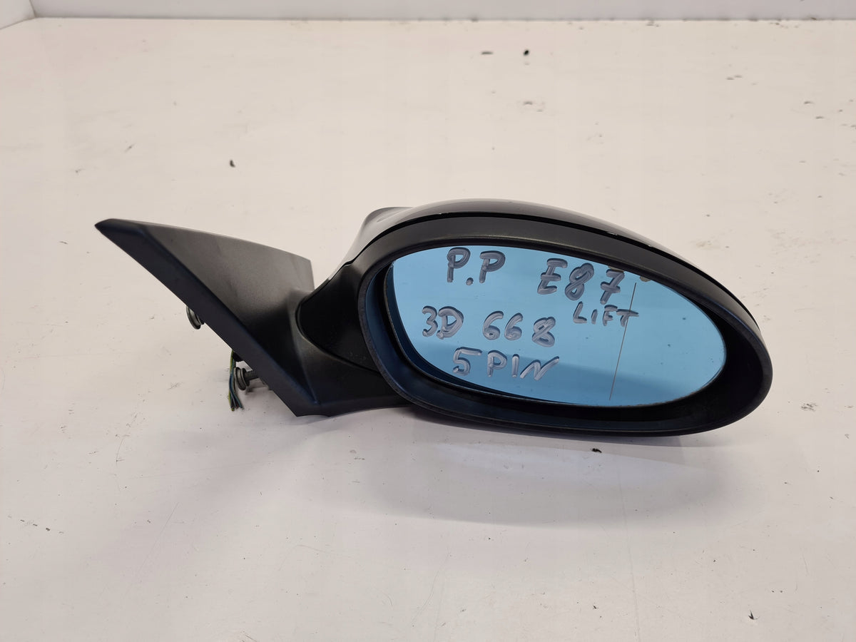 BMW 1 E81 LIFT 3D MIRROR RIGHT 5PIN 668 UK