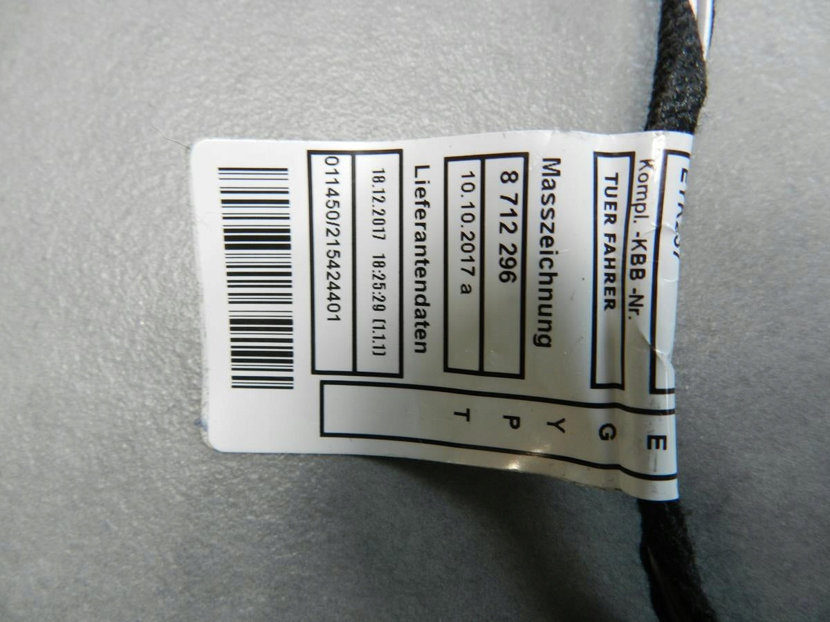 BMW 2 F22 COUPE DOOR HARNESS LEFT FRONT 8712317