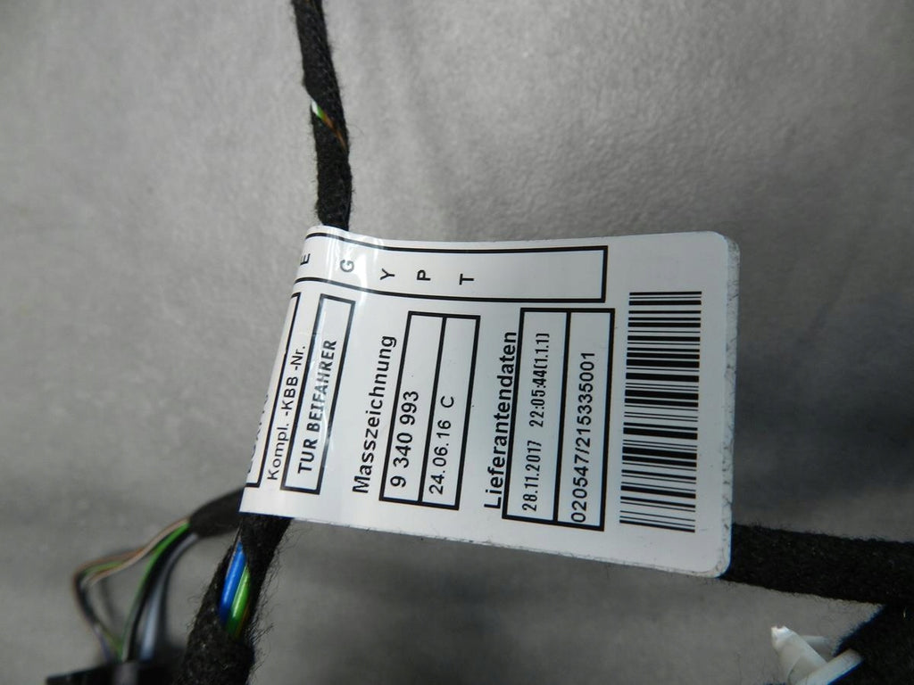 BMW 2 F22 COUPE DOOR HARNESS RIGHT 9340998
