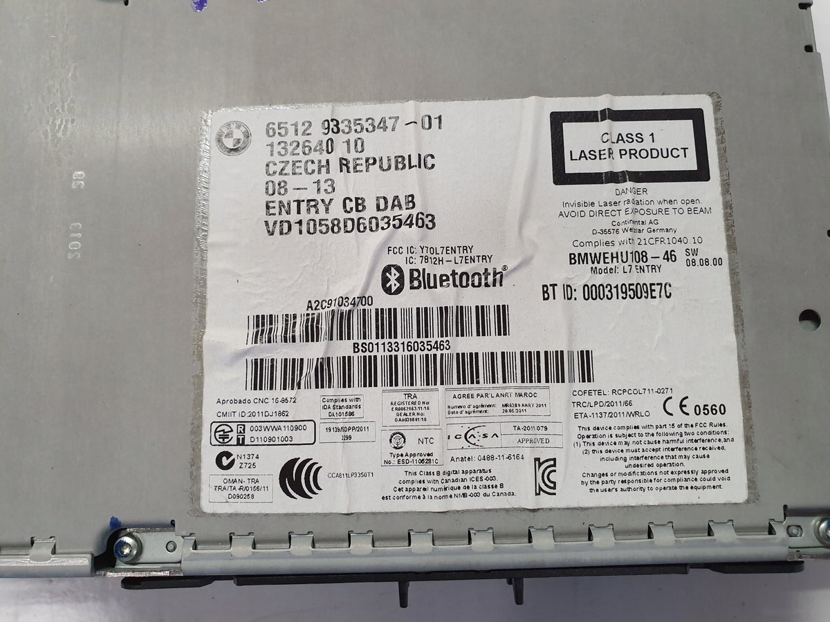 BMW 3 F30 F31 RADIO CD 9335347