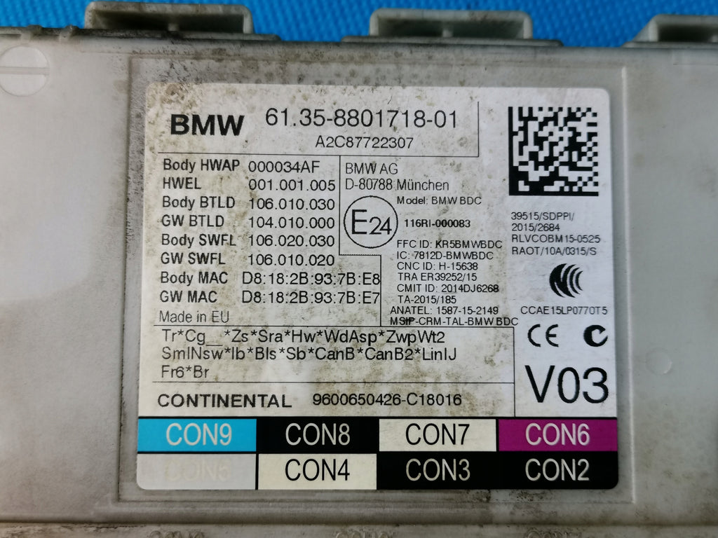 BMW 5 ER G31 TOURING 2018 R 520D 140KW MODULE DRIVER BDC 8801718