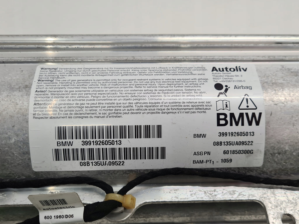 BMW 7 E65 LCI AIRBAG PASSENGER CUSHION