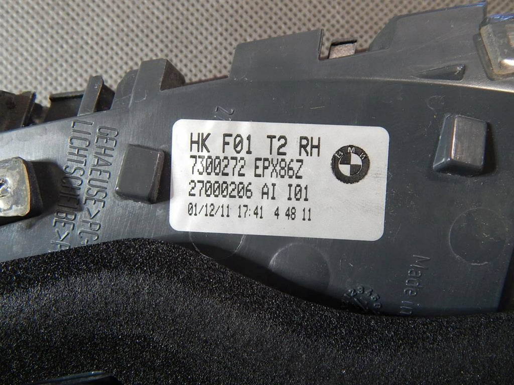 BMW 7 F01 740 FLAP LAMP RIGHT REAR 7300272 LIFT