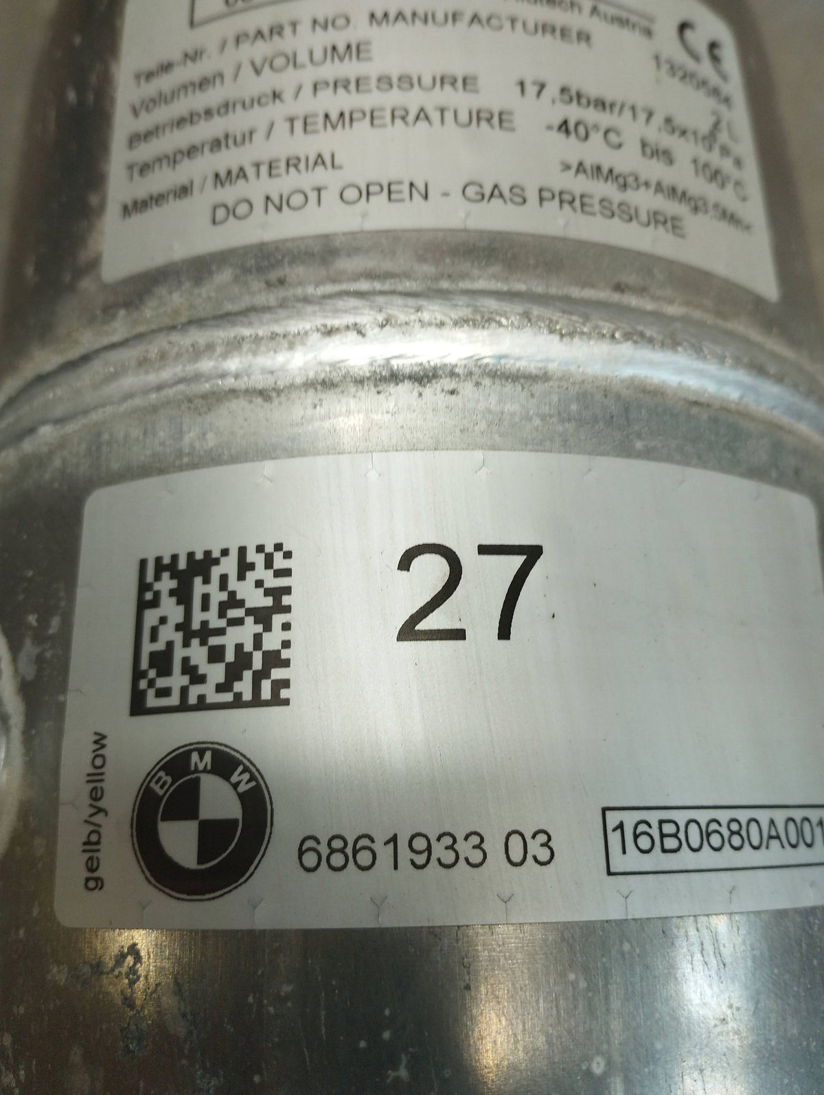 BMW 7 G11 AIR TANK 6861933