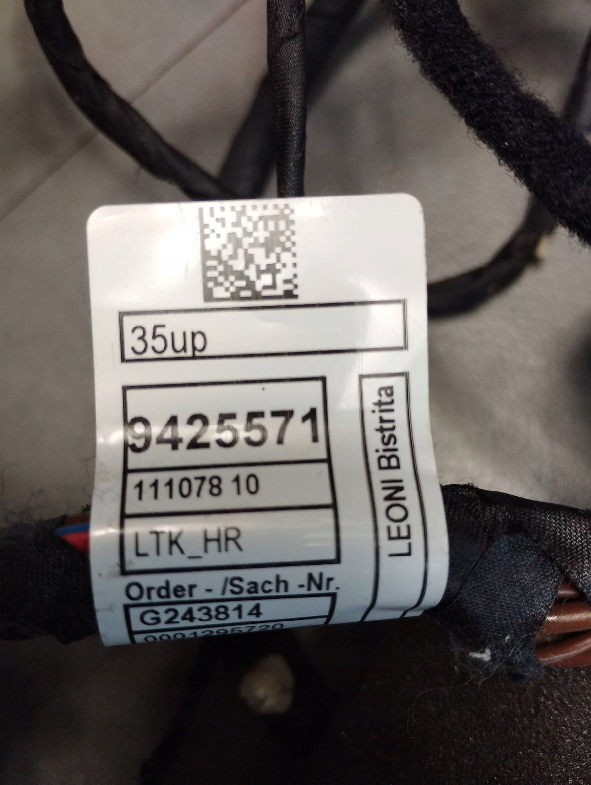 BMW 7 G11 DOOR HARNESS RIGHT REAR G243814 SOFT CLOSE
