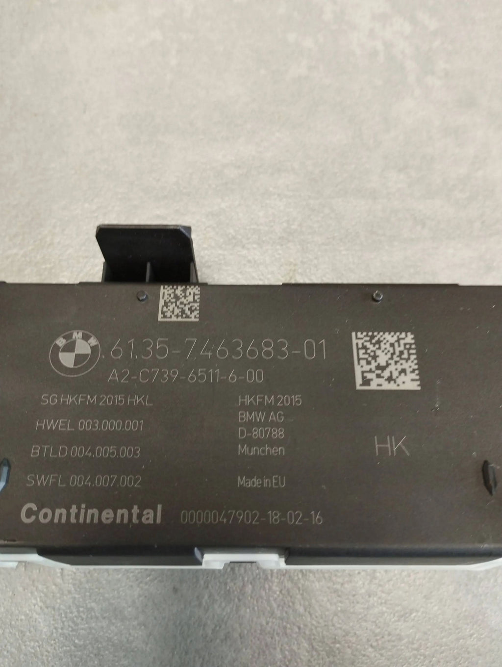BMW 7 G11 FLAP DRIVER MODULE REAR 7463683