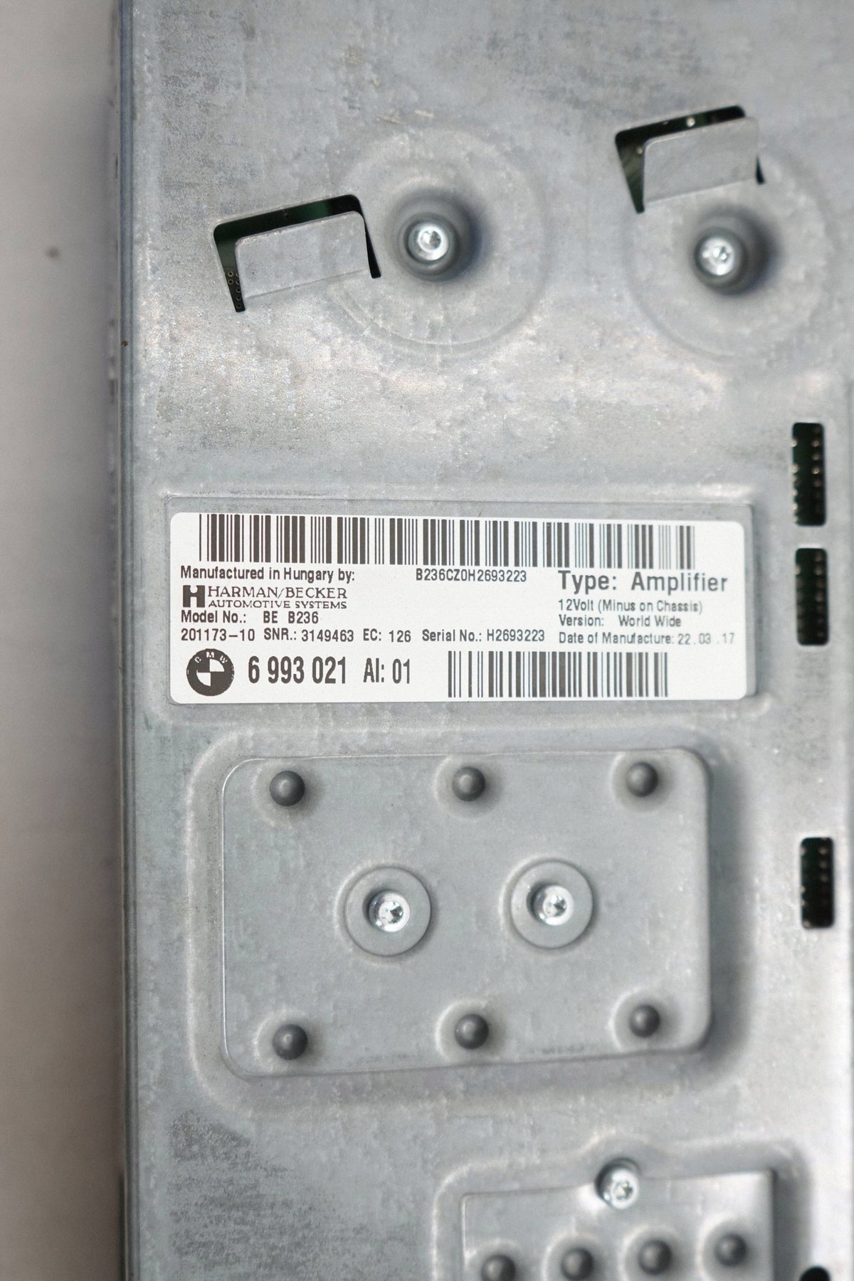 BMW 7 G11 G12 17R AUDIO AMPLIFIER 6993021