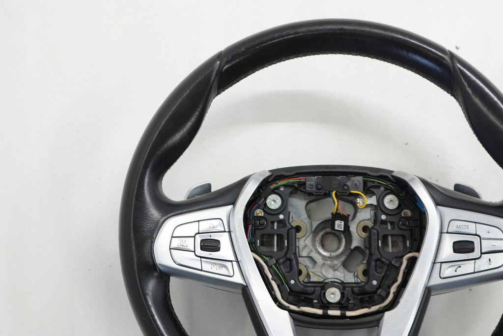 BMW 7 G11 G12 17R STEERING WHEEL LEATHER BLACK MULTI 17B094EA
