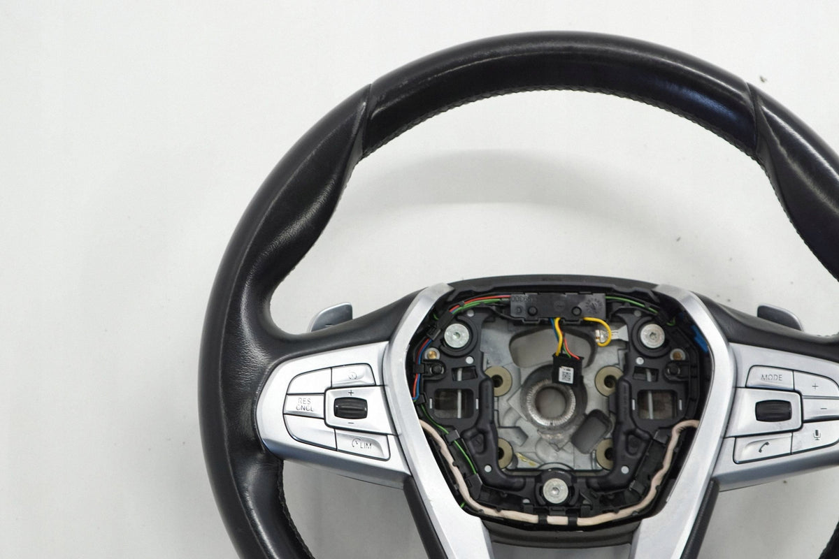 BMW 7 G11 G12 17R STEERING WHEEL LEATHER BLACK MULTI 17B094EA