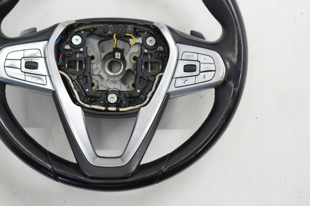 BMW 7 G11 G12 17R STEERING WHEEL LEATHER BLACK MULTI 17B094EA