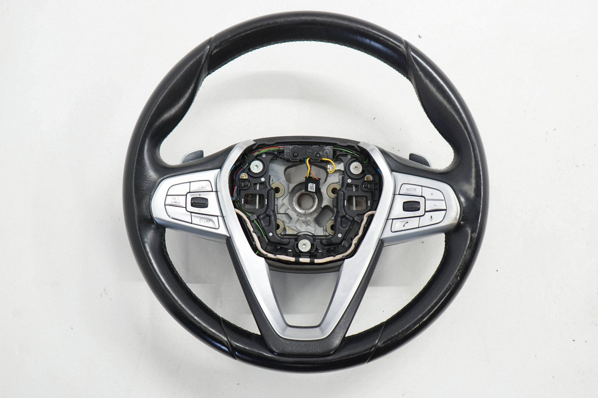 BMW 7 G11 G12 17R STEERING WHEEL LEATHER BLACK MULTI 17B094EA