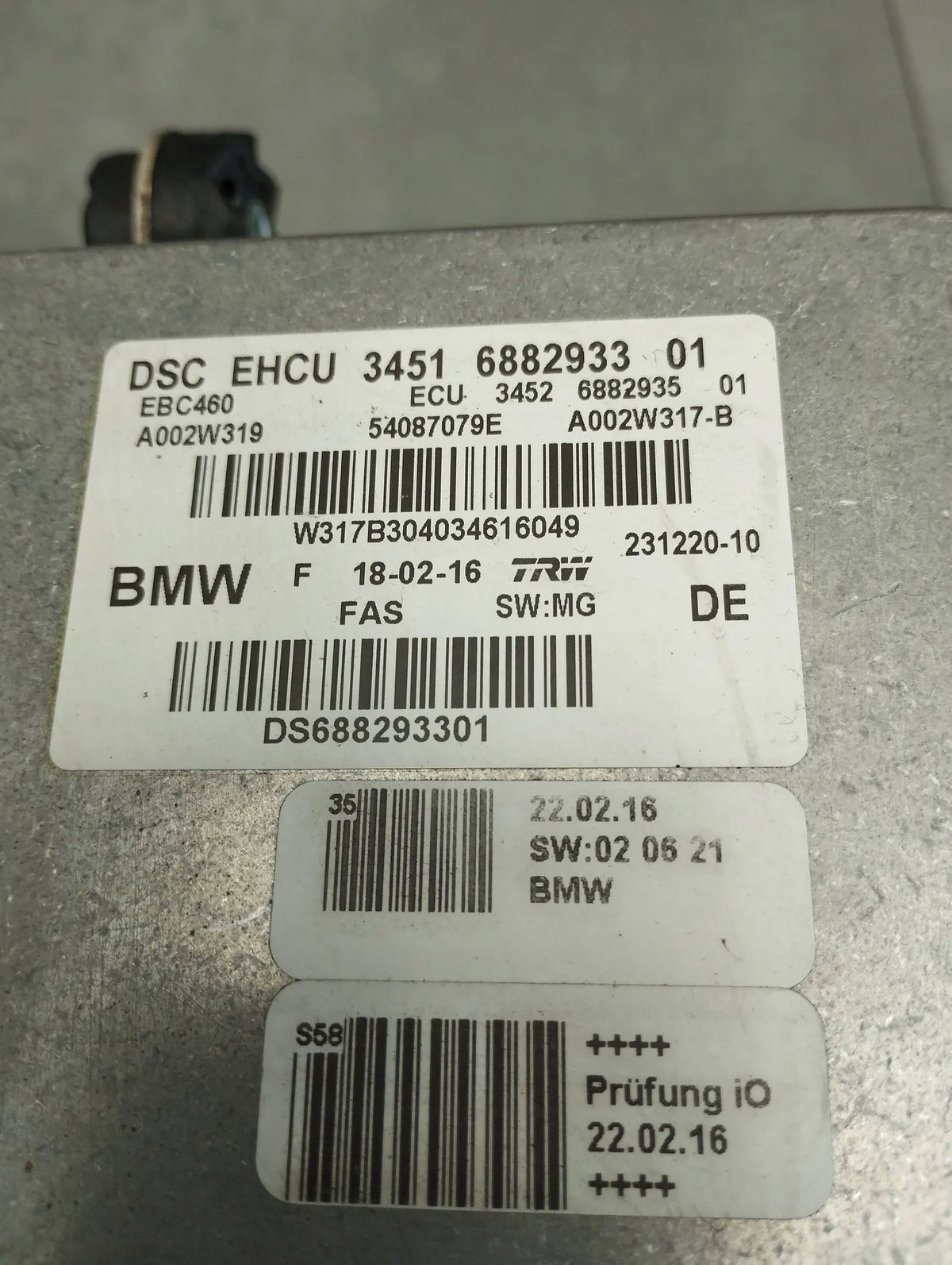 BMW 7 G11 G12 750i PUMP ABS 6882933