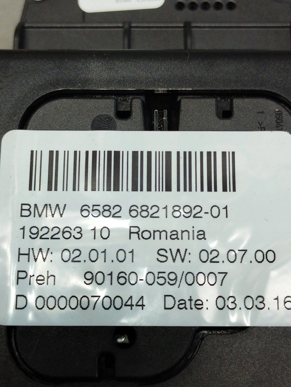 BMW 7 G11 IDRIVE 6821892 CONTROLLER