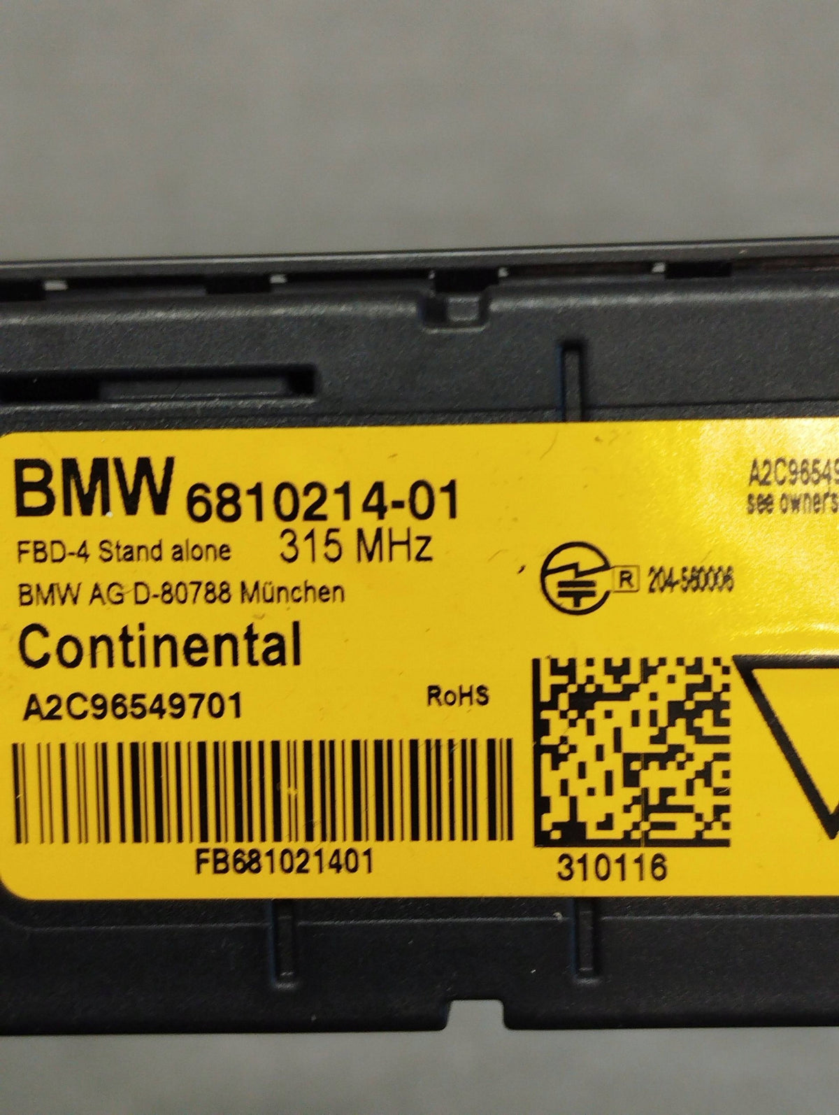 BMW 7 G11 RECEIVER OF PILOT WAVE SIGNALS 6810214