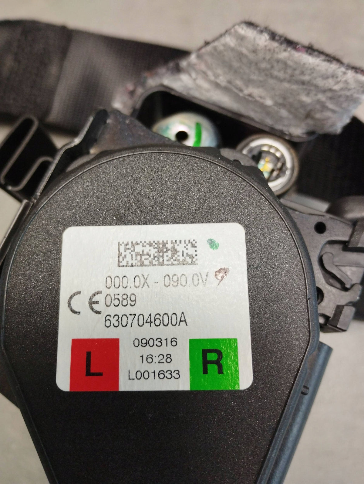 BMW 7 G11 SEAT BELT RIGHT REAR 7434181