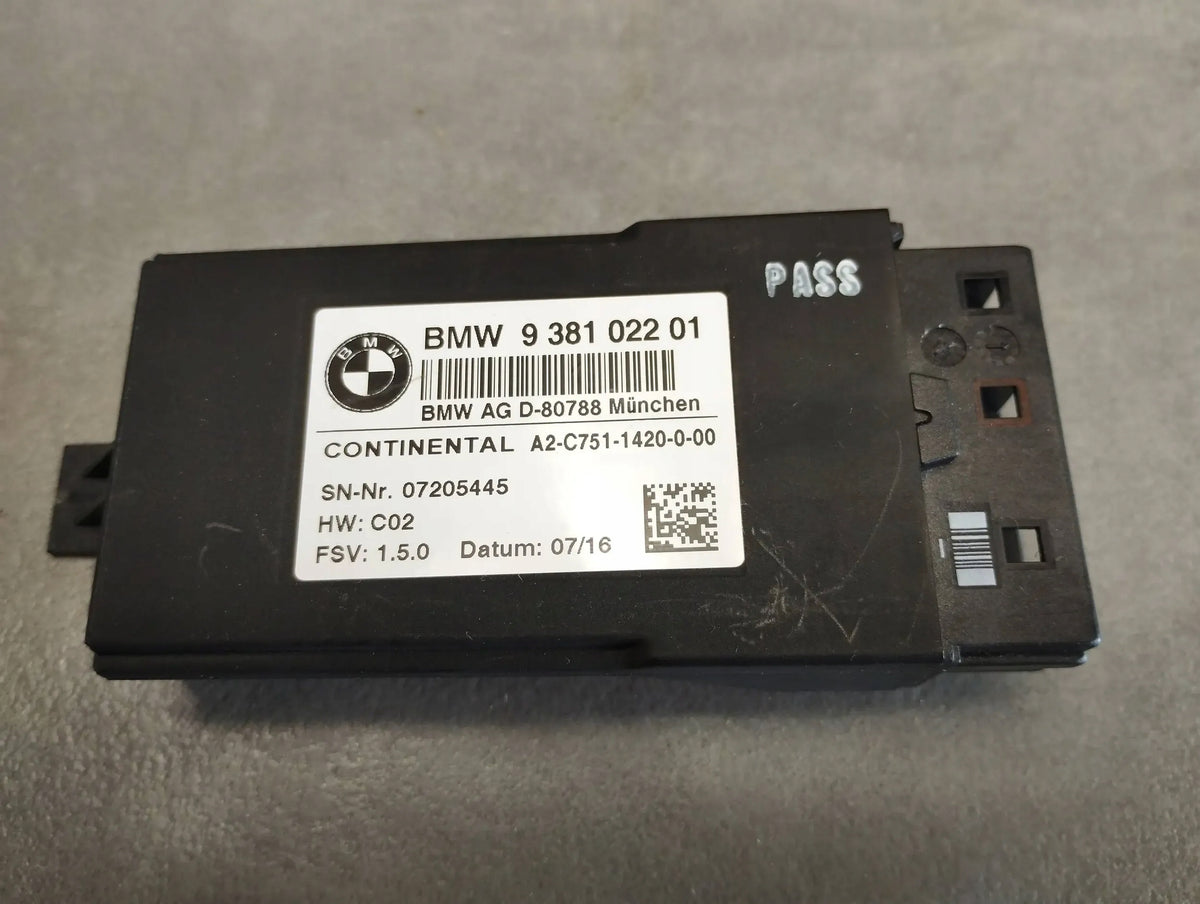 BMW 7 G11 SEAT MODULE 9381022