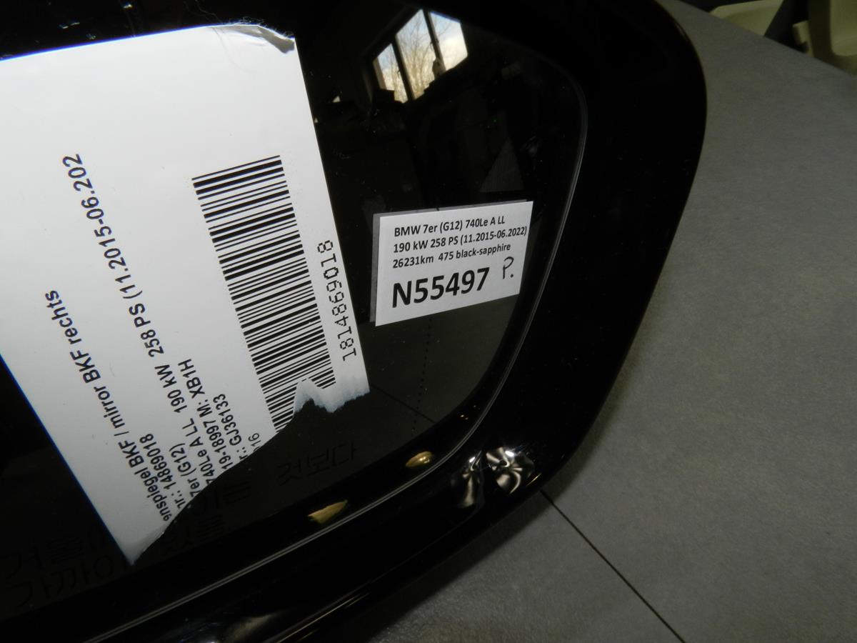 BMW 7 G12 MIRROR RIGHT 5 PIN 475