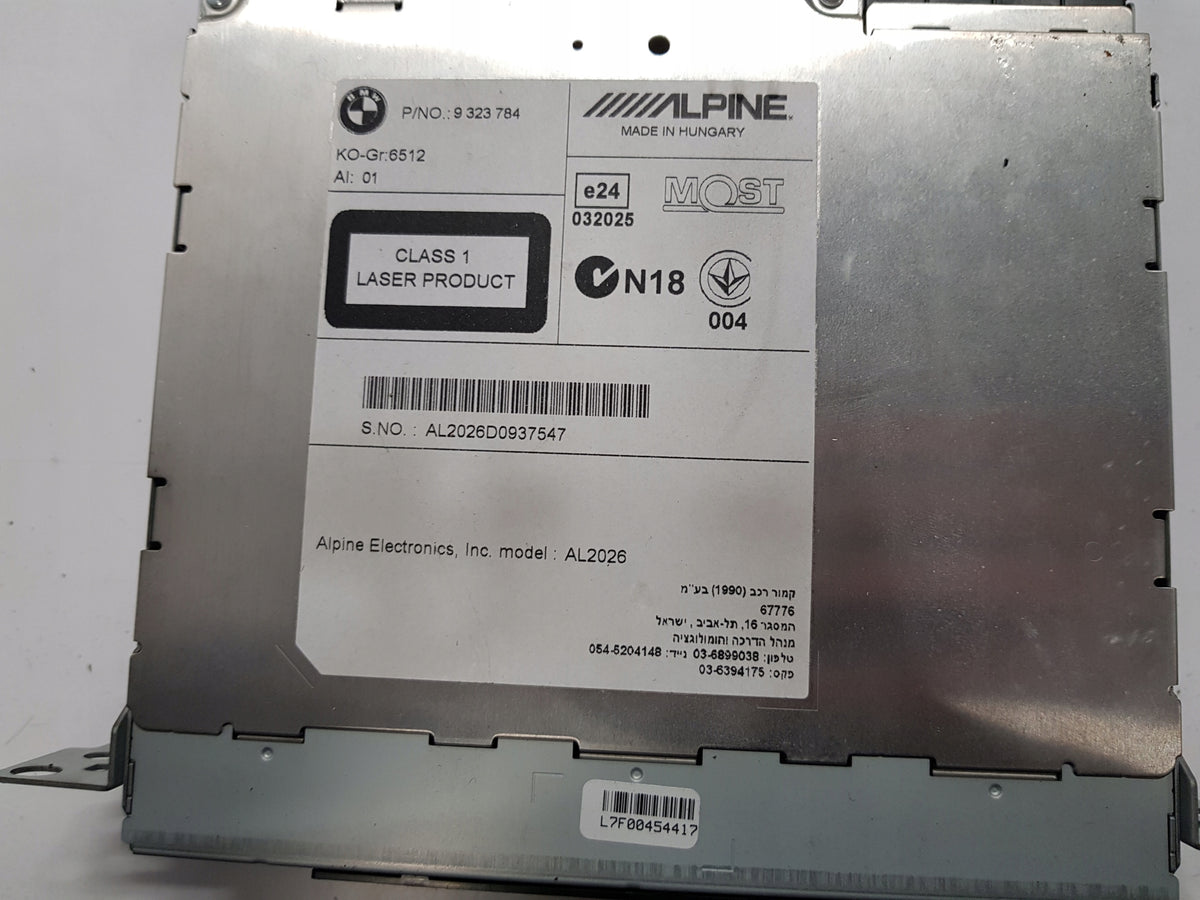 BMW F30 F31 F10 F11 RADIO CD NAVIGATION 9323784